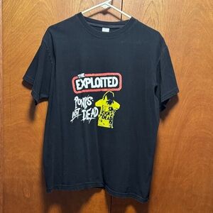 Vintage The Exploited Black Punk Graphic T-Shirt